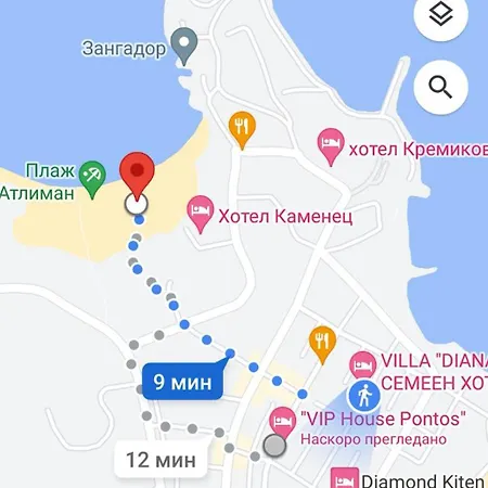 Pensión Diana Self Check-in Kiten (Burgas)